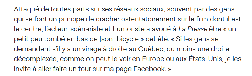 mbockcote's tweet photo. Cet éditorial du Devoir fait un lien entre l'attentat islamiste contre la gay pride de Berlin et la critique du film François.e  ! Il laisse même entendre que cet attentat islamiste meurtrier serait même le symbole du virage à droite du monde occidental ! 
Cet éditorial est d'une bêtise abyssale, il est aussi odieux.
***
https://t.co/LNac9QAGgP