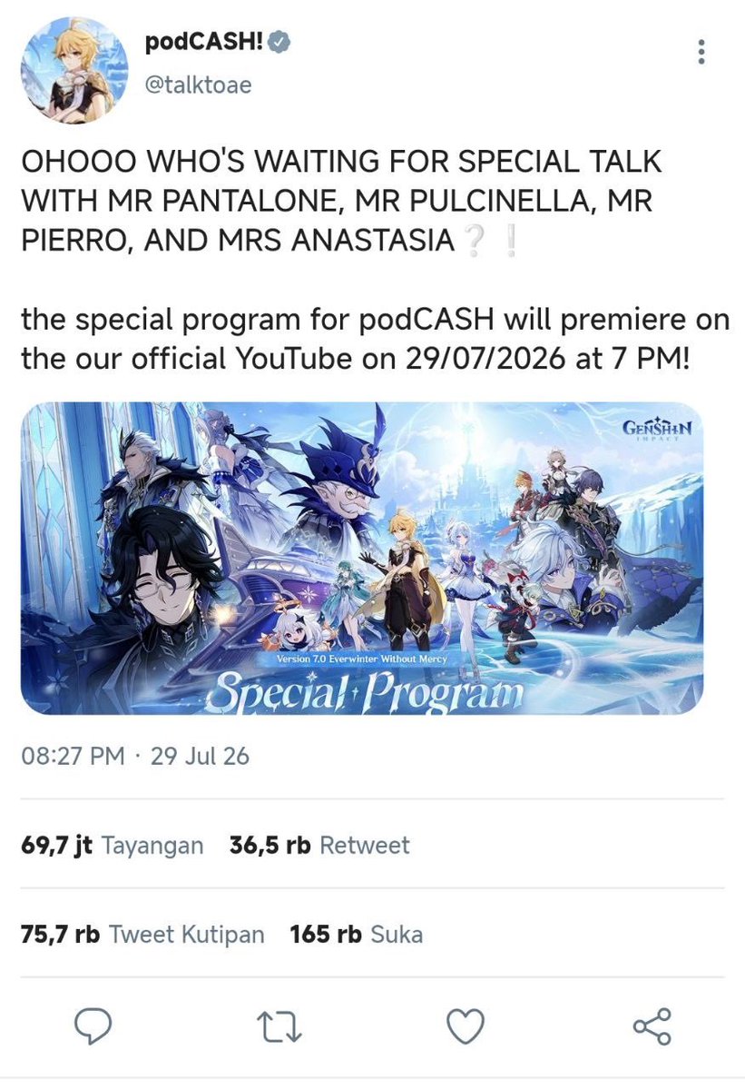 dottorawr's tweet photo. keseharian 1.0 :
pantalone tiba-tiba muncul di thumbnail podcaster bisnis podCASH dan dottore sibuk ngetweet i love u sebelum posisinya digeser audience podCASH 💃

#dottolone few tweets au. https://t.co/HVaKh2RjMz