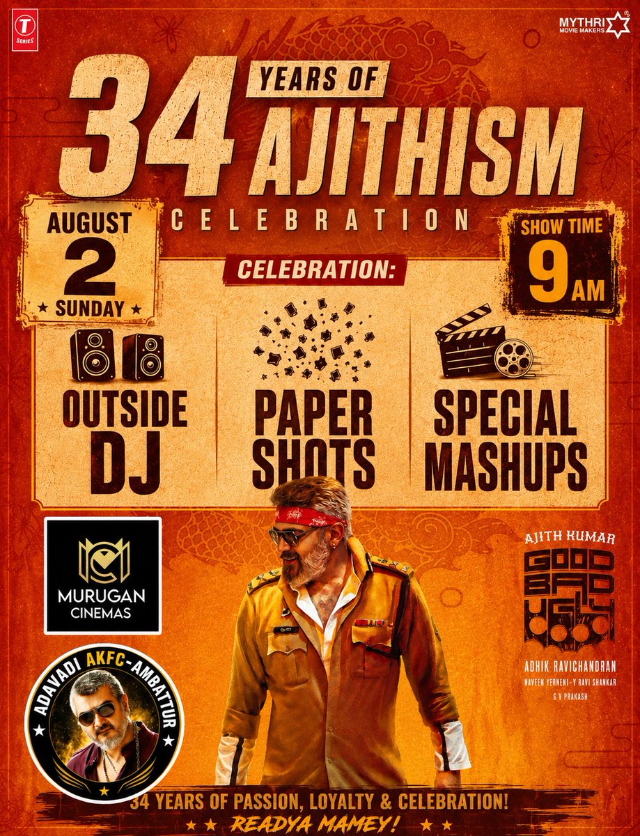 LoguPandia's tweet photo. #34YearsofAjithism
#Ak64
#Ajithkumarraching
#Ajithkumar https://t.co/dxTDU4MtJH