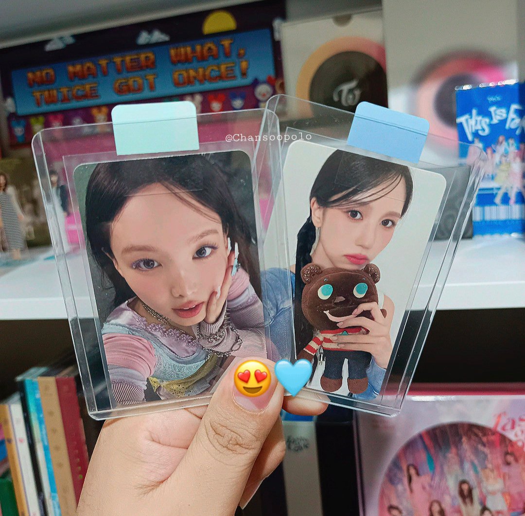 ChansooPolo's tweet photo. New Photocards~๐ฉต๐๐ป
Hi @imyoursaengpai Nayeon and Mina are finally here! Thank you so much po๐
#jycookiecrumbs
@JYPETWICE #twice #OncePH https://t.co/7gyUnCK6hM
