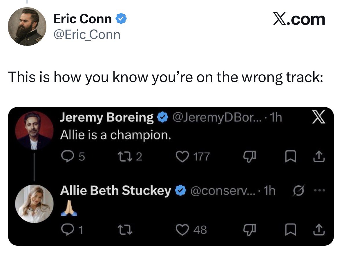 robdy79's tweet photo. @conservmillen Then you realize you’re on the right track https://t.co/qDLo3ft58i