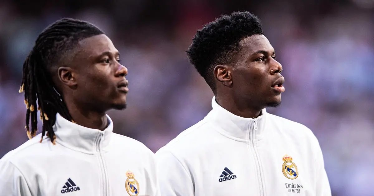 DavidTWhitfd's tweet photo. 🚨🚨🚨BREAKING:🇫🇷

🇪🇸 Rodri’s potential move to Real Madrid could open the door for the departures of some of the club’s current midfielders, with Aurélien Tchouaméni 🇫🇷 and Eduardo Camavinga 🇫🇷 among those who could be sold.✅

🔴 #MUFC [@jfelixdiaz, @theMadridZone] https://t.co/7bV57j6WVH