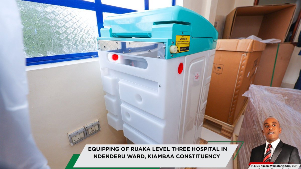 Amani_ih's tweet photo. Equipping of Hospitals to be able to be able to serve the people of Kiambu with quality healthcare.
#KiambuTheModelCounty
#WamatangiThePerformer https://t.co/QBKgCIsaN2