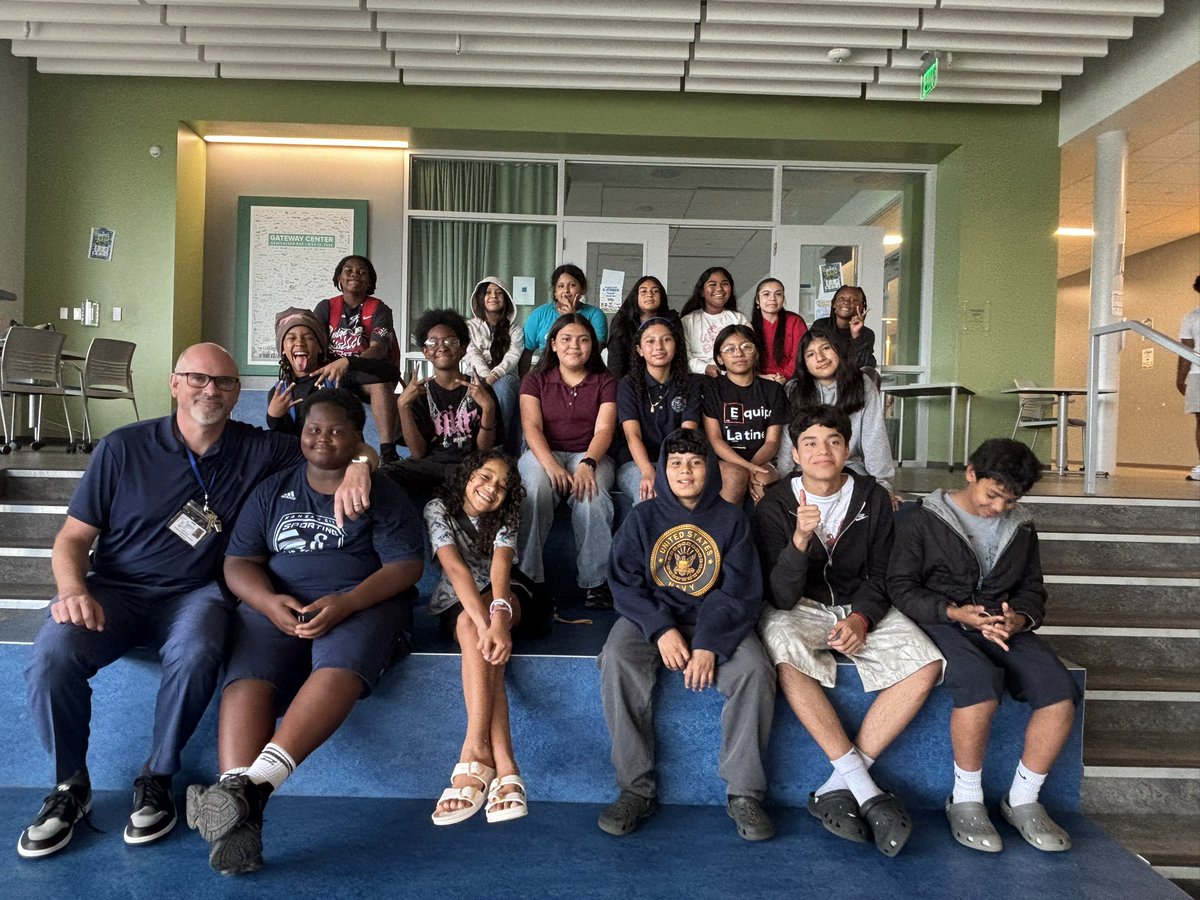 GlennPride's tweet photo. We visited Student U's summer session to see some former Lions &amp; our talented team members on "loan" for the summer! This incredible program supports students &amp; families from middle school to college. We are fortunate that many Glenn students have been accepted to the program! https://t.co/O5IgovoKo2