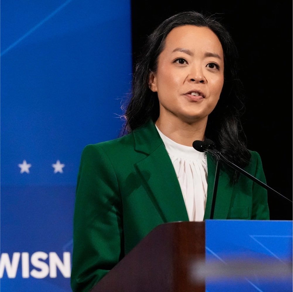 miawaukee's tweet photo. BLOCKBUSTER: Charli xcx has endorsed Wisconsin candidate for governor, Francesca Hong. When asked to comment on her stance, xcx states: “I just find her to be really chic!” https://t.co/2FGlvrJ9e9