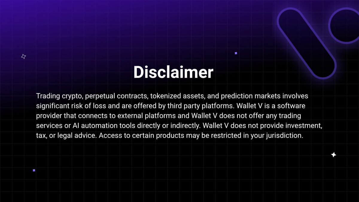 Wallet V: Trade with AI Agents tweet media