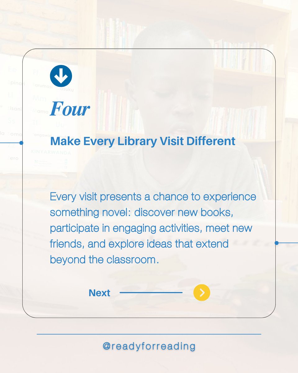 ReadyforReading's tweet photo. At Ready for Reading, every story read builds confidence.
Every page turned inspires imagination.
Every visit creates brighter possibilities. https://t.co/jpAWC849Z7