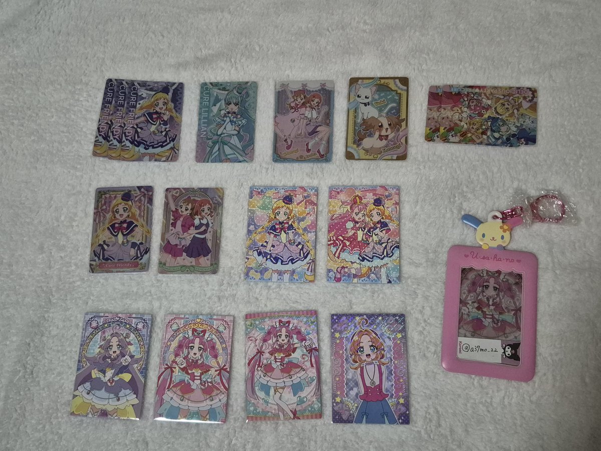 a37mo_22's tweet photo. 【交換・譲渡】プリキュア

【譲】写真参照
【求】未所持ウエハースカード、推しグッズならわりと何でも検討。

固定ポスト読んでいただけると嬉しいです。

グッズ整理のため出しております。
欲しい方の元に届けばいいなと思っておりますので、比率違いでも買い取りでもお気軽にお声掛け下さいませ。 https://t.co/8NaLOsXYNW