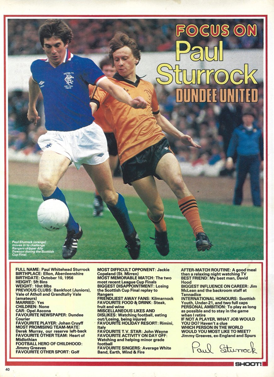 TheSkyStrikers's tweet photo. Paul Sturrock now goes into our two profile club
He maintained the Average White Band faith.....
#shoot #Shootmagazine #DundeeUnited #DUFC https://t.co/3x2QmSknpP