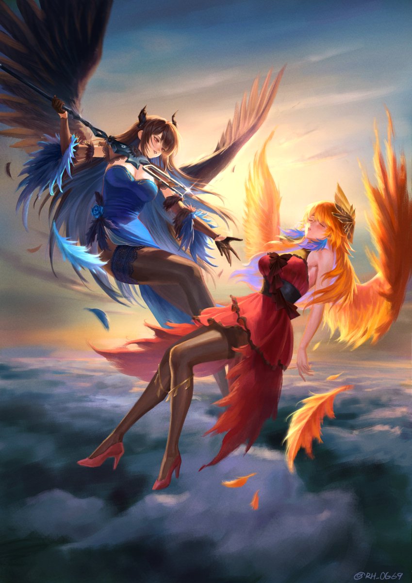 RH_OG69's tweet photo. Personal Vtuber comms of Nerissa &amp; Kiara for Prussi_Antique!
Didn't expect I get a vtuber comms 😆. Very enjoyable and challenging as well as I have to activate the painting muscle back again 😤. Thank you for looking!
#RavenCrafts
#KFPicasso https://t.co/Fd3EJpU6qe