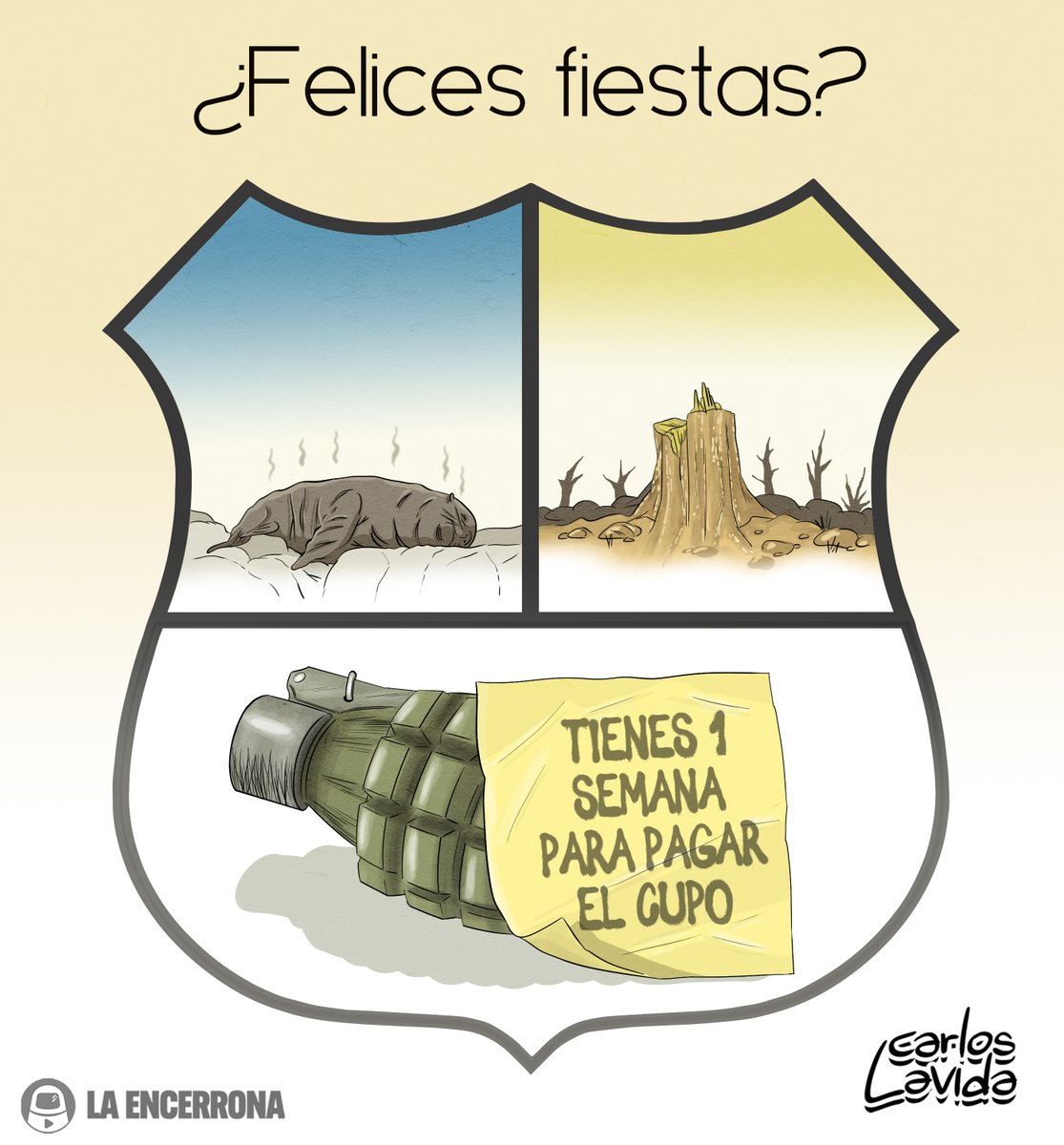 carlosLavida83's tweet photo. 😢¿Felices fiestas?
Mi viñeta para @la@laencerronaperu @laencerronaperu  
⚠️Por favor si vas a comentar con "Ay, es una falta de respeto" comienza preguntándote qué debe preocuparte en realidad. https://t.co/YVN8VDef0t