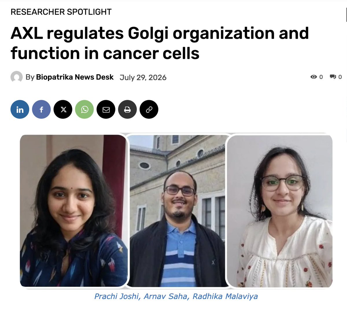 AdhesionLab's tweet photo. Thanks for featuring this work @biopatrika. Thanks again for the support of this work @ANRFIndia and @IISERPune https://t.co/TFjTe9UKJL