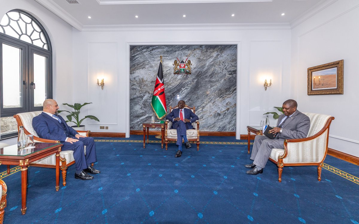 WilliamsRuto's tweet photo. Bid farewell to Cyprus High Commissioner to Kenya Savvas Vladimirou at State House, Nairobi.  

Kenya and Cyprus enjoy deep historical ties that have thrived over the years.

Thanked the High Commissioner for Cyprus’ continued support for Kenya in health and education.

I also extended an invitation to the President of Cyprus to visit Kenya so that we can together continue strengthening our bilateral relations.