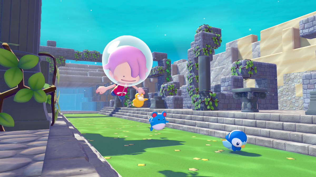 NintendoAmerica's tweet photo. Manaphy will teach you Dive, a move that allows you to move freely underwater in the upcoming #PokemonPokopia Ver. 2.0.0 Free Software Update.

Once you have learned Dive, you can swim along with Water-type Pokémon and build places for relaxation or even a crop field underwater. https://t.co/wHNDi340yA