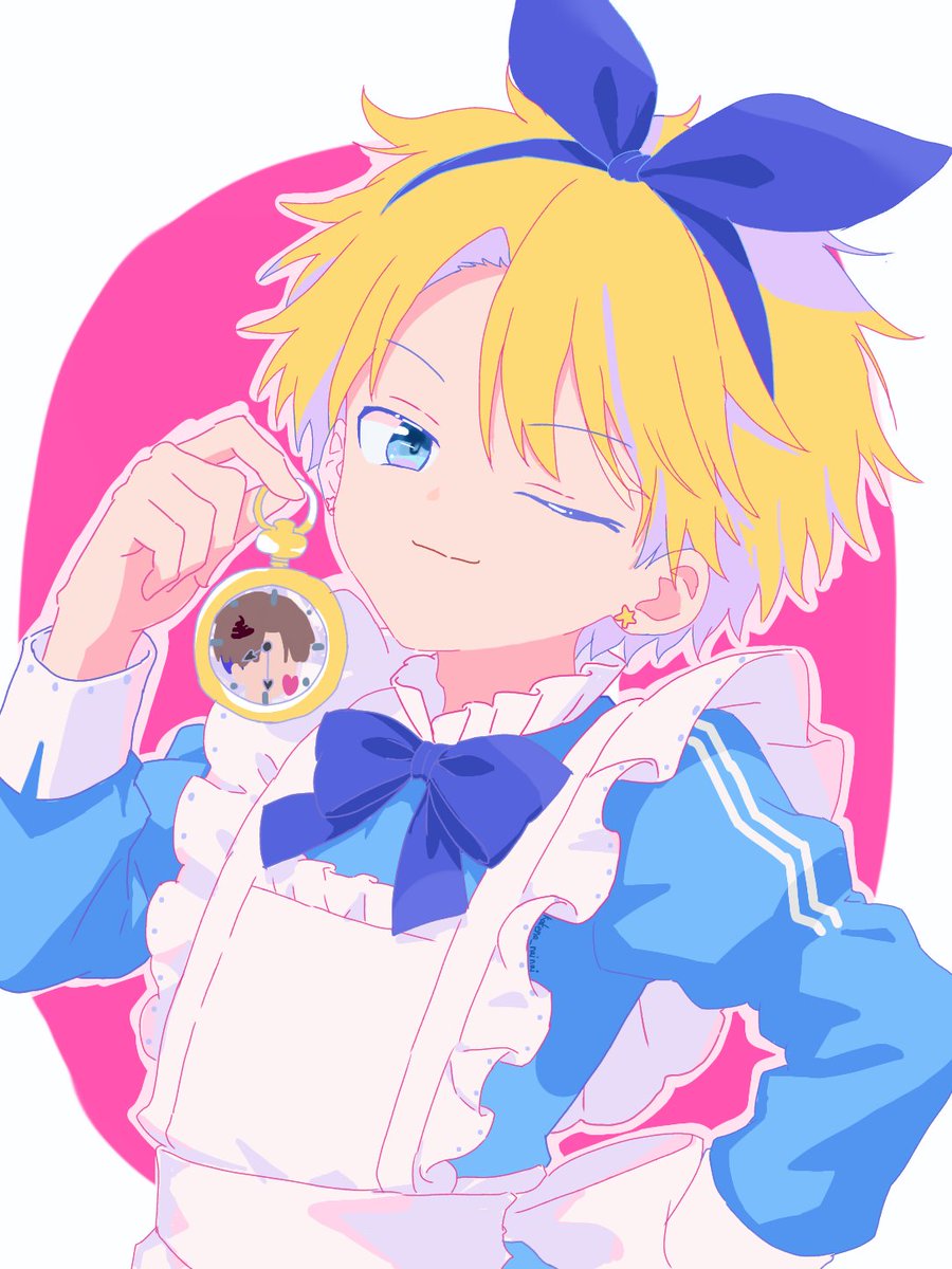 kakene_nainai's tweet photo. #ラブコメスイッチFA
#LVCS_B

『な～にが変だよ。オレがお前を好きなだけ。ほら、時計も持ってる♪』 https://t.co/5706tWQpox