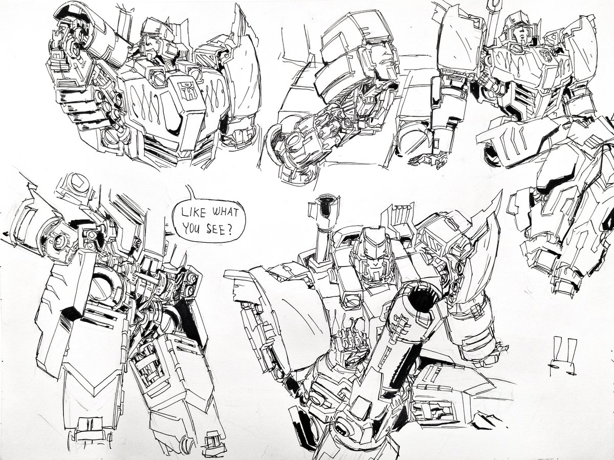 SrBunnyyyyy's tweet photo. Megatron sketches... https://t.co/9YElDDeXyB