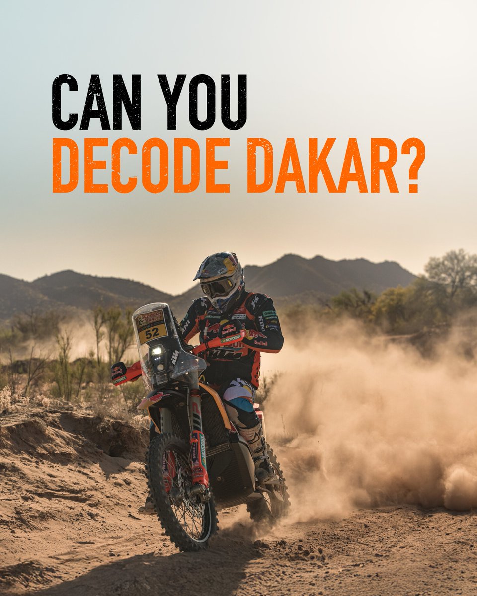 India_KTM's tweet photo. No turn-by-turn voice directions out here in the dunes!
Think you know what keeps Dakar Rally riders on track through hundreds of miles of open desert?
Drop your guess (A, B, or C) in the comments!
#KTM #KTMIndia #ReadyToRace https://t.co/MUfft6nFHo
