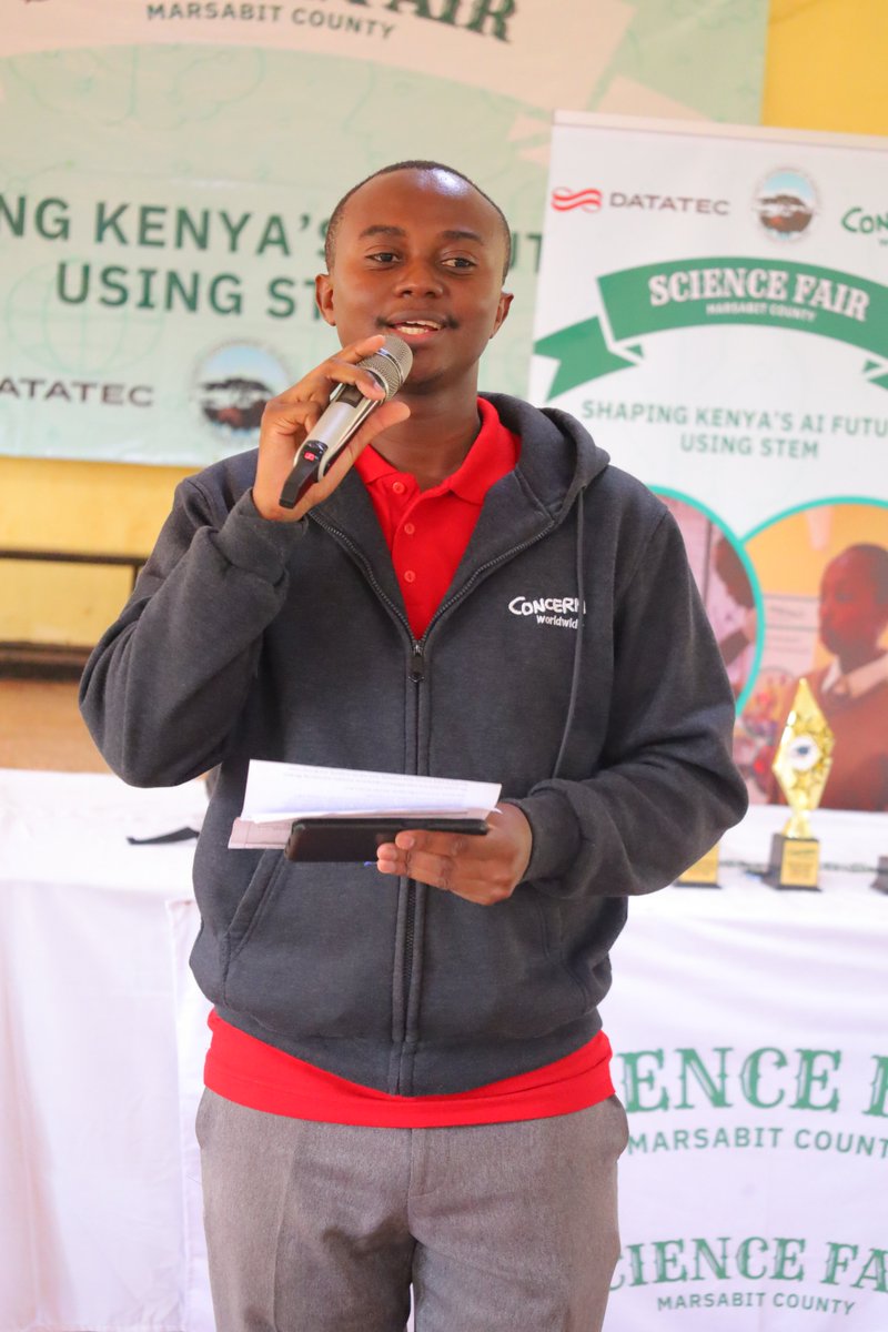 ConcernKenya's tweet photo. The 2026 Marsabit County #2026ScienceFair showcased the power of STEM, with learners presenting AI driven solutions to real world challenges.

Supported by @Concern and @DatatecGroup , the fair celebrated innovation, creativity, and the next generation of problem solvers. https://t.co/6RbWVRWx26