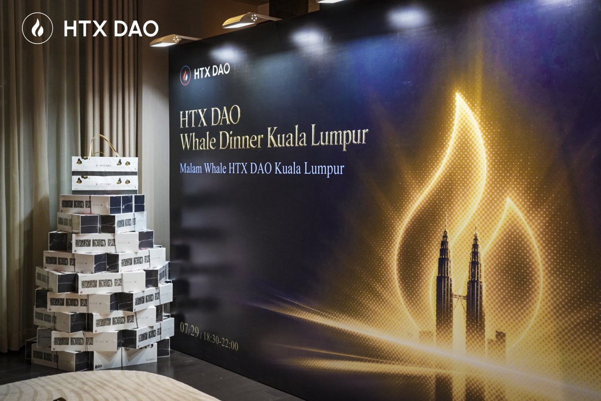 HTX_DAO's tweet photo. HTX DAO 吉隆坡之夜圆满落幕✨

从香港晚宴，到美国世界杯观赛之旅； 
从俄罗斯晚宴，到新疆禾木高端行，再到本次吉隆坡之夜。
HTX DAO 大客户行正在走向更多全球场景，持续为核心用户带来更尊贵的生态权益与更开阔的全球化视野。

感谢每一位到场的来宾🙌
下一站，继续与 HTX DAO 一起同行🌍

#HTXDAO