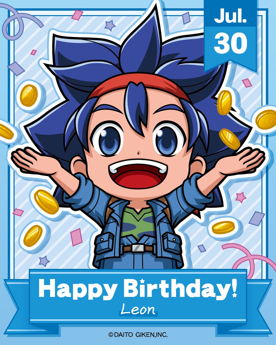 Daito_KOPANDA's tweet photo. ＼🎊HAPPY BIRTHDAY!🎊／

本日7/30はレオンの誕生日！
一緒にレオンをお祝いしましょう🗺️

#レオン生誕祭 #大都ギャラリー https://t.co/92Hl7vUvZ0