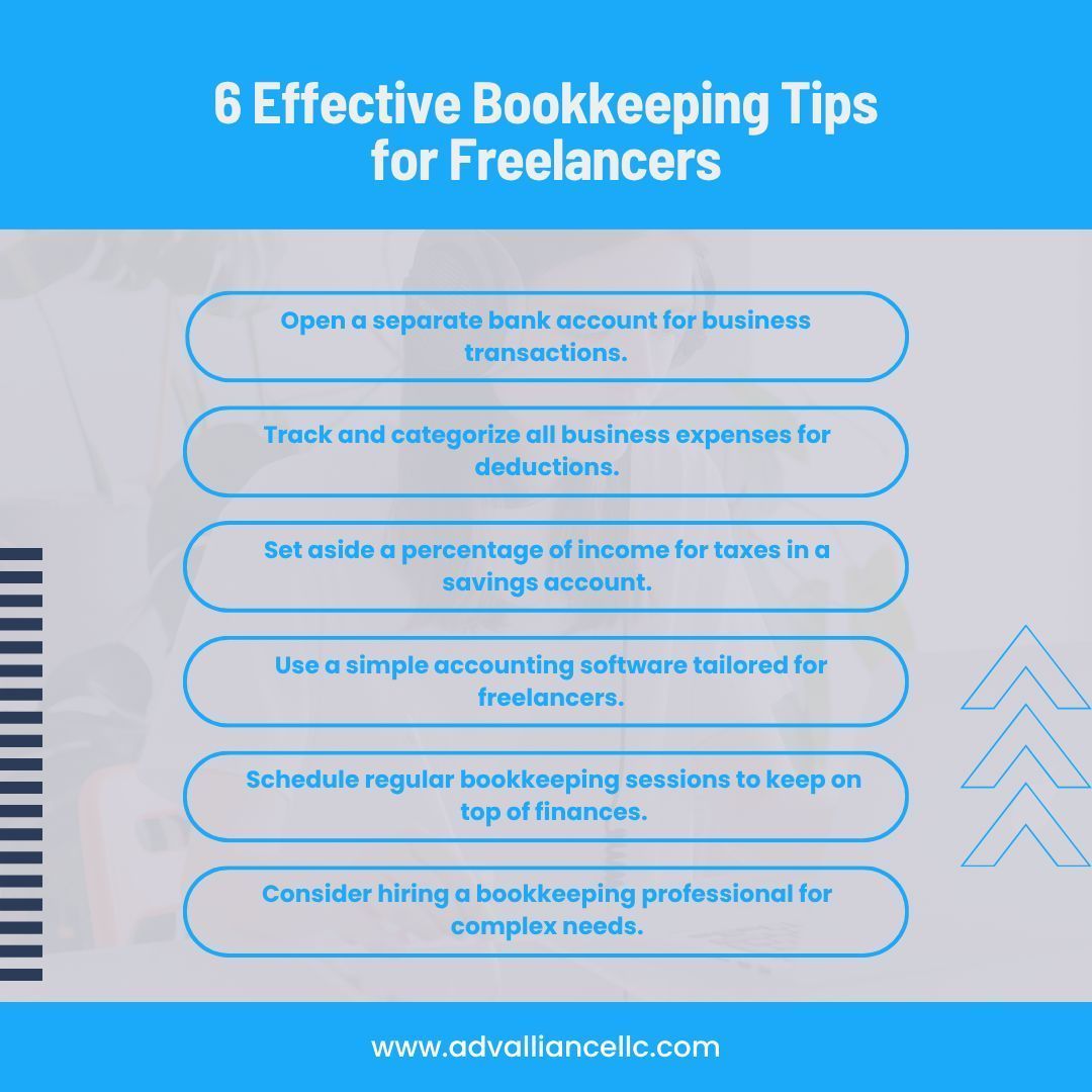 AdviceAlliance's tweet photo. Money Management Wednesday! 💰
Freelancers &amp; small business owners: Good bookkeeping = better financial decisions. Keep business and personal expenses separate, track deductions, save for taxes, and stay organized!
#Bookkeeping #SmallBusiness #FinancialManagement #AdviceAlliance https://t.co/ySAmN1Vo0i