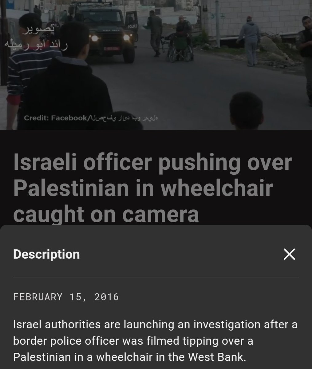 EbrahimAsh's tweet photo. Reminder that this incident (and many more like it) occurred well before Oct 7.

Video gets out, "investigation" is announced (after backlash from few western circles), is ultimately dismissed (and the OCCUPIERS/enablers recycle the usual "hostile operational zone" propaganda). https://t.co/iWOMF5L8aR