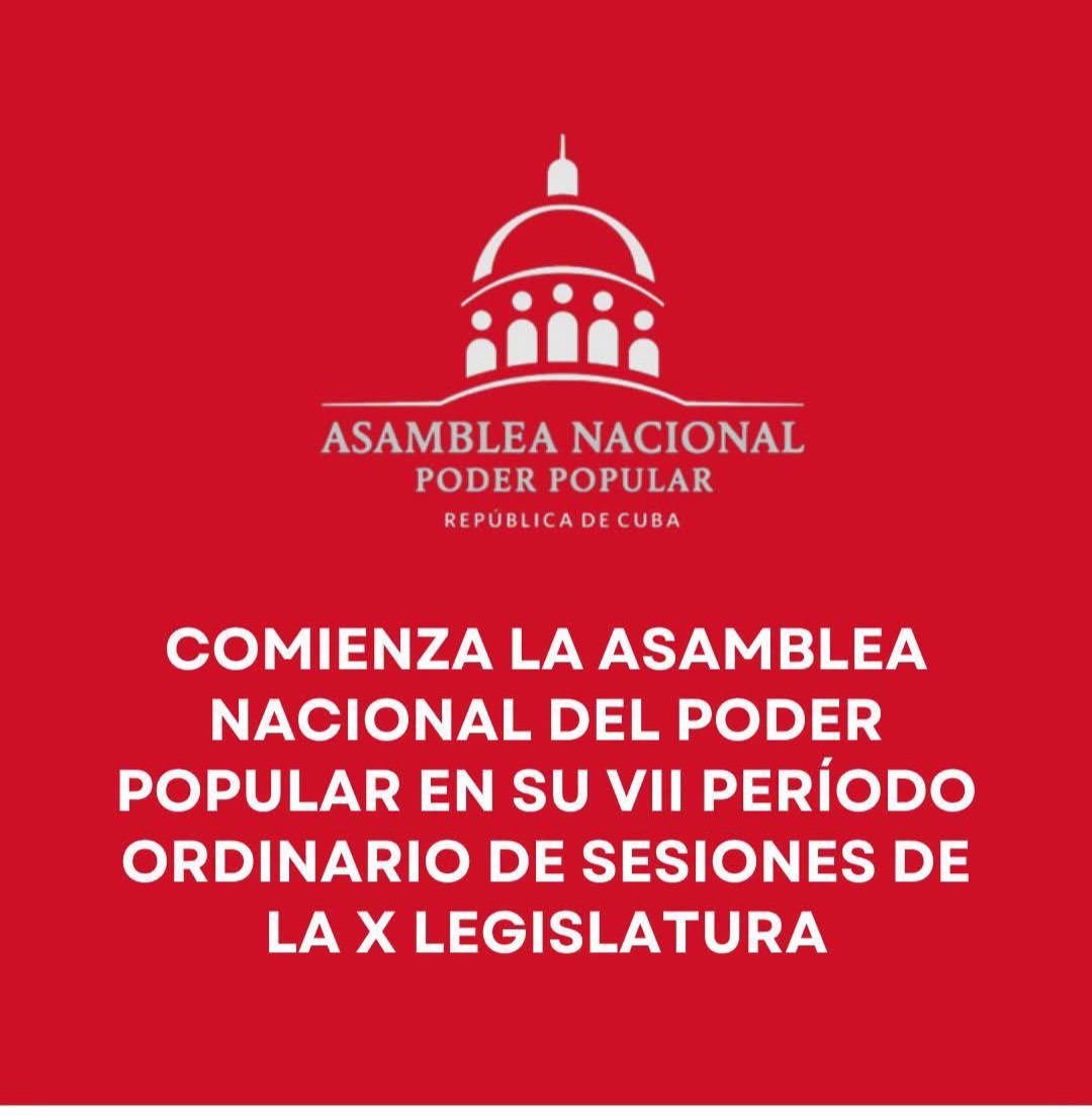 carmeloortega38's tweet photo. Inició el Séptimo Período Ordinario de Sesiones de la @AsambleaCuba, el cual se extenderá hasta el jueves 30 de julio.

#CubaLegisla 
#PoderPopular https://t.co/PmPwUBhtqM