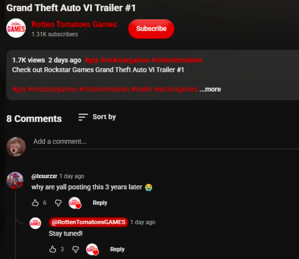GTA VI tweet media