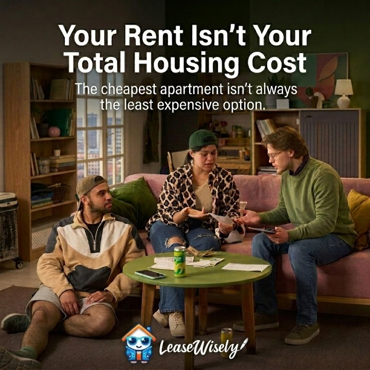 LeaseWisely's tweet photo. The cheapest apartment isn't always the least expensive.

Moving costs, security deposits, utility setup, commuting, and other hidden expenses all add up.

Before comparing rent, compare your total housing cost.

https://t.co/usAXFXL2mb https://t.co/buSU3K6vEy
