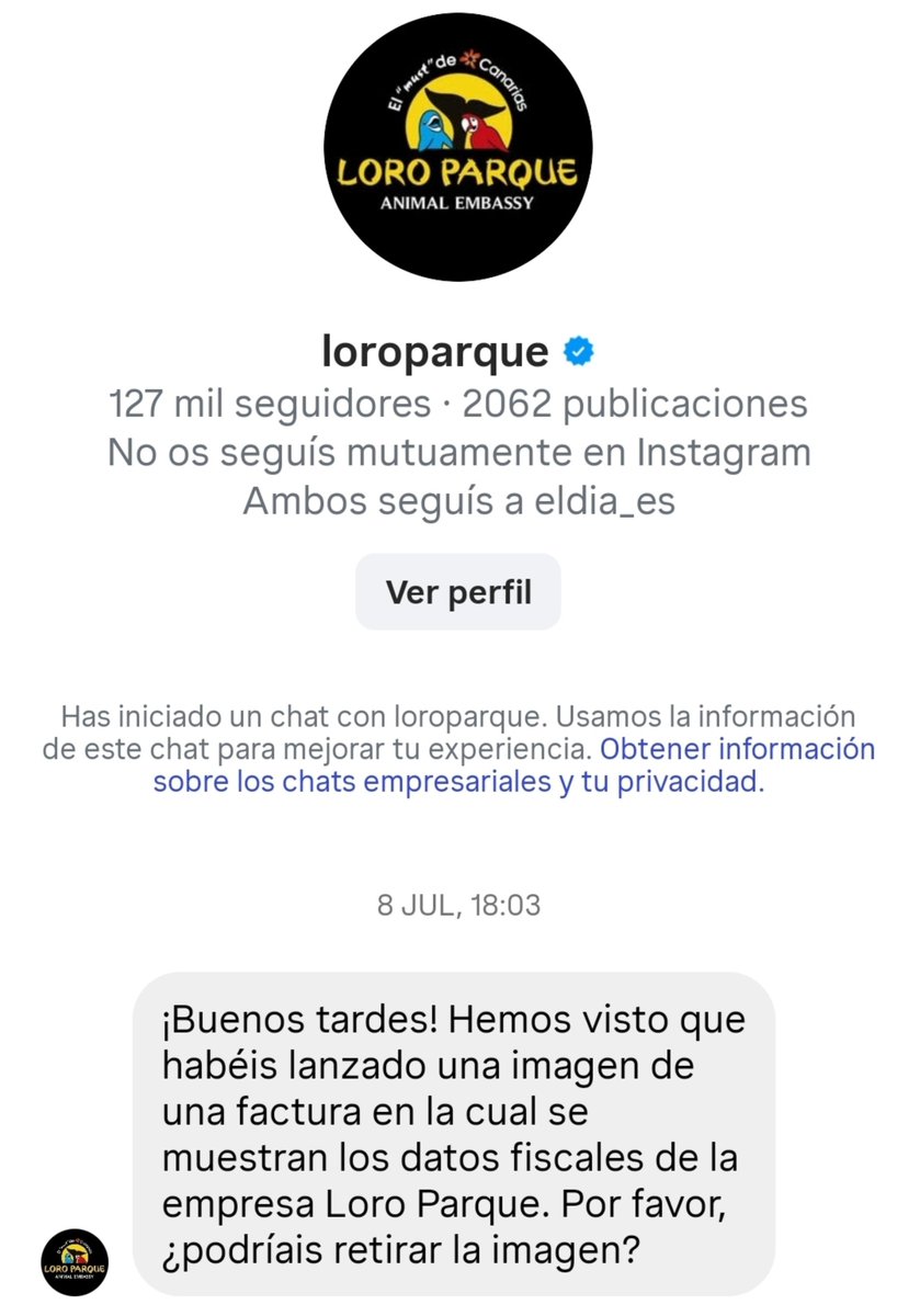 CanarioToday's tweet photo. Publico una factura de la ONG Quorum Social 77 en la que consta un gasto de 558 € de dinero público para una actividad en Siam Park (Tenerife) destinada a 34 MENAs y 4 trabajadores de la entidad. 

La empresa me solicita que elimine la publicación alegando que aparecen sus datos fiscales, pese a que se trata de información que figura en documentos públicos.

Y así una y otra vez.

Cuando se señala el uso del dinero público, llegan las presiones para intentar silenciarlo.

La transparencia no debería molestar. Lo que molesta es que se muestre la realidad.