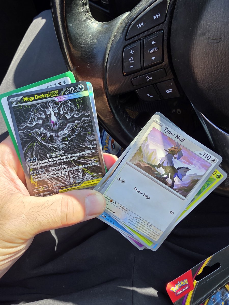sean_gin's tweet photo. Thank you so much!! I went to Family Dollar  and bought 4 packs and pulled 2 MEGA DARKRAI CHASERS!!!

WHAT ARE THE FUCKING ODDS!!!

THANK YOU https://t.co/fCO2fI0Jwb