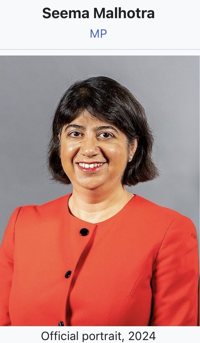 DebiEvansMatron's tweet photo. This is Labour MP Seema Malhotra although questions have been asked if this is her real name 🧐

Seema or whatever her real name is 🙄 is Executive President of The Fabians and formed ‘Fabian Women’ 😬

She also runs a children’s charity 🤔Promise 

Her husband previously Board of Accenture is now on Board of ‘The City U.K.’  one of the most powerful LOBBYISTS in U.K. 

They live in a house just shy of £10 million in Chelsea. 

That’s Fabianism 😬