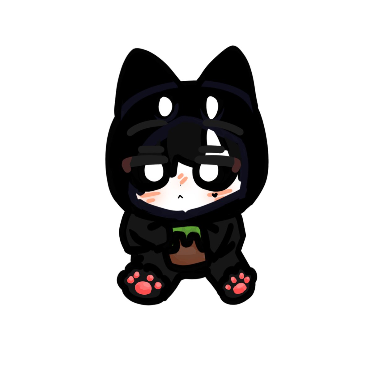 Candy_time44's tweet photo. 아가고양이 융님그려봤어요 https://t.co/dmWR29rZEK
