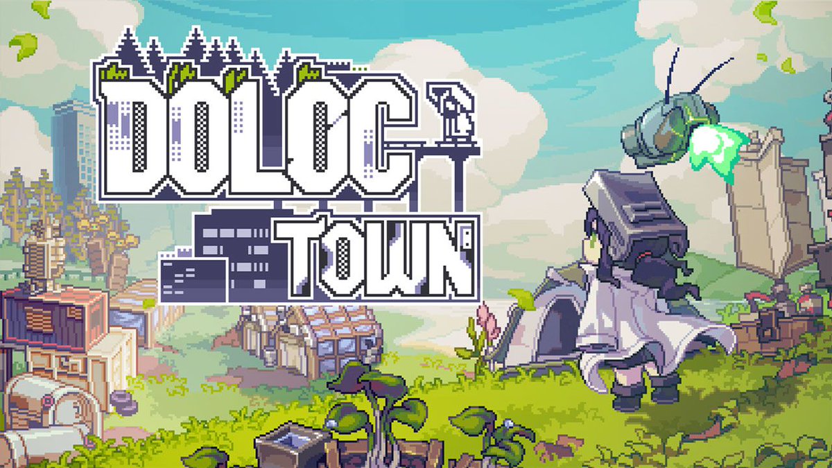yamachannel0018's tweet photo. 可愛らしいドット絵の裏に隠された過酷な終末農業生活
🇯🇵『Doloc Town』2026年7月28日 公式日本語対応🇯🇵

文明崩壊後の廃墟「Doloc Town」を舞台に、農業・探索・戦闘がひとつに溶け合う横スクロール農場シム。酸性雨や汚染湿地を進み、資源を集めて農場を整え、二段ジャンプや壁張り付きで敵と戦い、ドローンと連携して廃墟を切り開く！美しいドットの終末世界で、過酷なのにどこか温かいスローライフが始まる！

Steam：https://t.co/qAXG9jFqEd