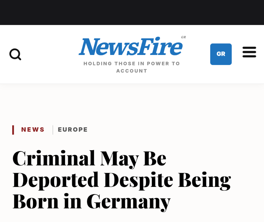 MichelliYo1's tweet photo. Criminal May Be Deported Despite Being Born in Germany – https://t.co/Qr4hanw3dL |  https://t.co/Pvwn5X7OTR https://t.co/xofiIBoGA5