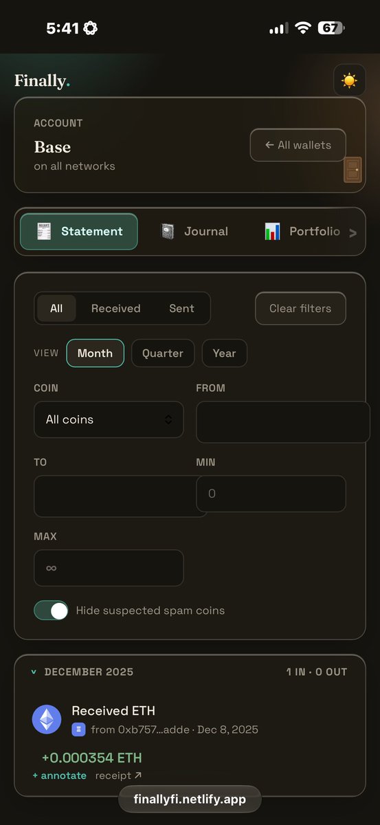 Finallyfiapp's tweet photo. Making progress !! #Finally #fi #crypto #stocks #yoirdata https://t.co/17pUKNilYf