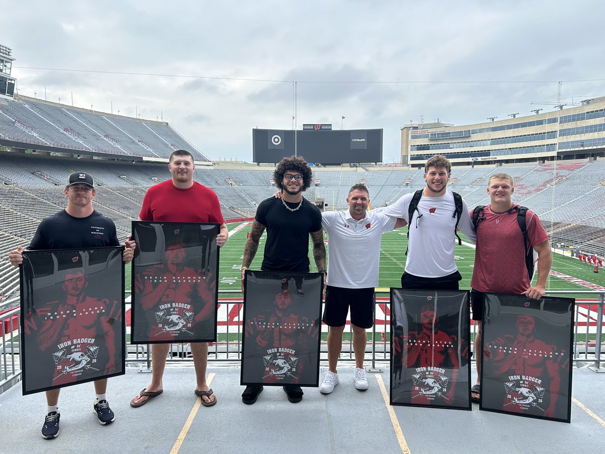 BCstrength's tweet photo. 2026 IRON BADGERS - THE STANDARD💪🏻💪🏾🦡@maslane0442 @KevHeywood52 @NicolasClayton_ @stec_grant @catalano_cooper https://t.co/4Mc5tTi4m6