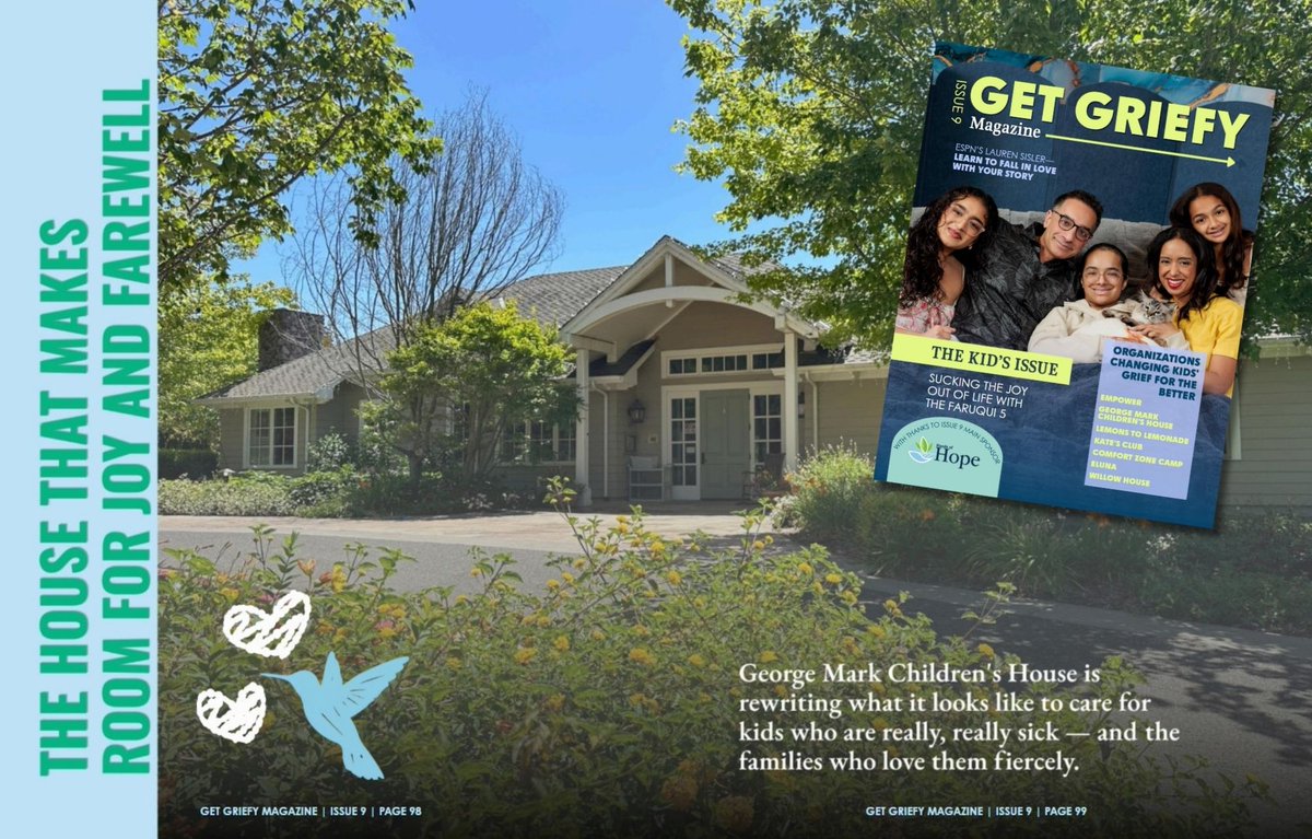 gmch's tweet photo. George Mark is featured in the new Kids Issue of Get Griefy Magazine, a thoughtful resource for young people navigating grief. The cover story also features the family of board member Dr. Tasha Faruqui.

Read more: https://t.co/CYB2SOZYWg https://t.co/IafArEQpbY