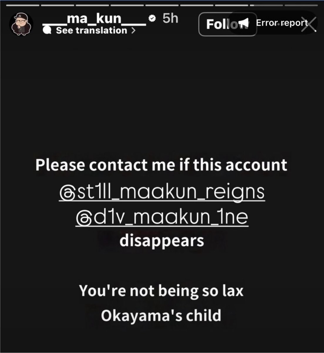 3bd9aM67711's tweet photo. @vamph0n https://t.co/hdFog9lcv5

___ma_kun___
this is the name of he's Instagram 
and this screen shots u need🫶🏻 https://t.co/VRCCV1TjAT