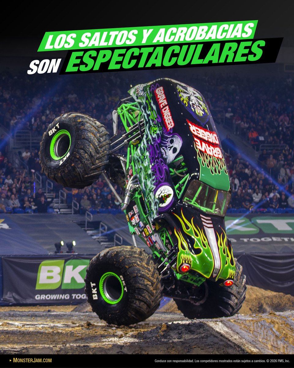 EscenarioOCESA's tweet photo. Si te gusta la velocidad, la potencia y la adrenalina… Monster Jam es para ti. 💥

Descubre porque debes estar ahí. 🔥🏁

📅Del 2 al 4 de octubre  
📍Palacio de los Deportes 
🎟️Boletos en taquilla y Ticketmaster: https://t.co/GpvJauIzdM https://t.co/sSNTMmpHtJ