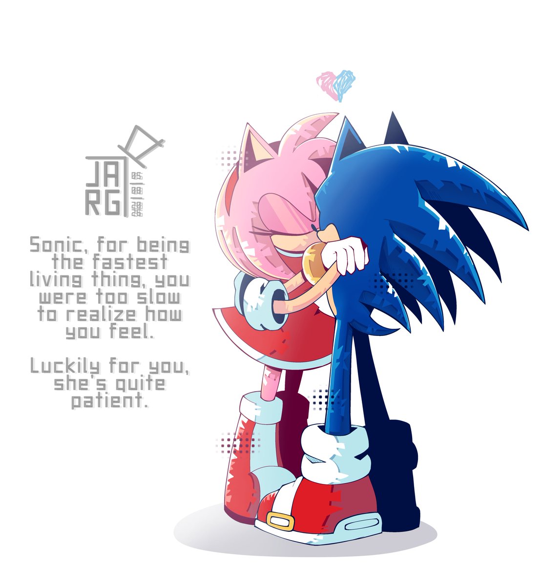 AGuyWhoDraw's tweet photo. Sonamy || Realize 

#Fanart #Sonicthehedgehogㅤㅤㅤ #Sonic #sonicthehedgehogfanart #Amy #Amyrose #Sonamy  #digitalart ㅤㅤㅤㅤ https://t.co/USw9mfQEWN