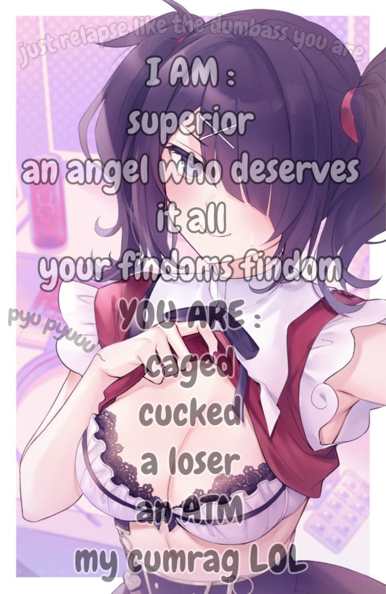 kangeldrains's tweet photo. oh wow , look at you ~ you know you’re addicted <3 when you think about findom , that arousing rush of wasting your hard earned money for a few seconds of pleasure ,, nothing else matters ~ you aren't sleeping , eating , or paying your bills , LOL . 
once you're caught up in this , you're locked in for life , baby ~ now , take a deep breath , start pumping and $hred more of your sweet sweet cashies on my throne ~ (≧ヮ≦)