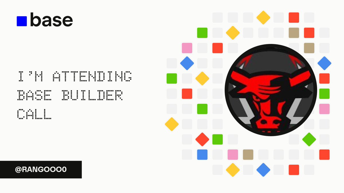 rangooo0's tweet photo. I'm attending the
@base Builder Call 

 Create your card: https://t.co/ALkNHwDQ6o https://t.co/Sdf0YiJazH
