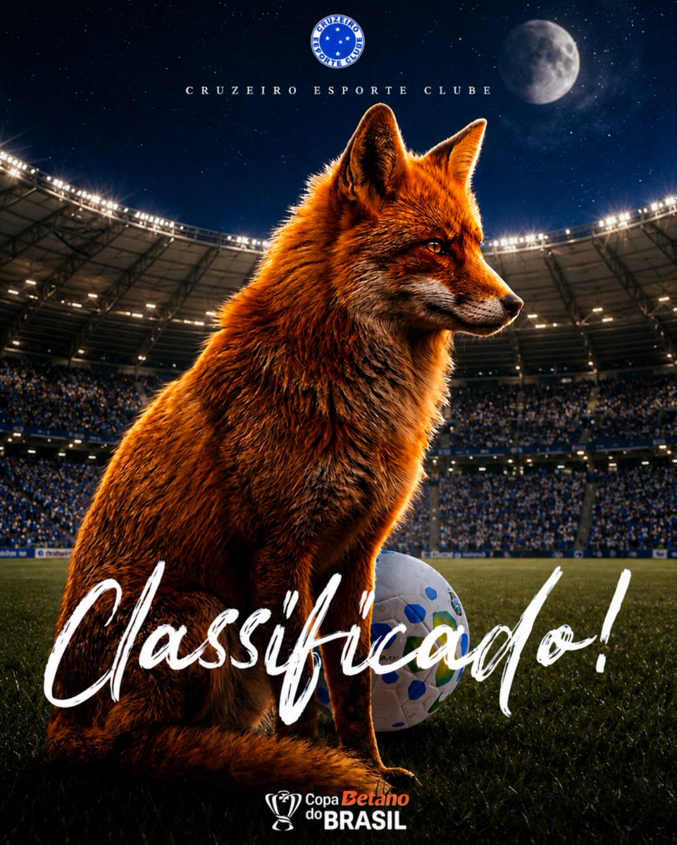 CopaDoBrasilCBF's tweet photo. A IMAGEM DO CRUZEIRO RESPLANDECE! 🔥

O hexacampeão está classificado.

#CopaBetanoDoBrasil https://t.co/YNH1EeCtac