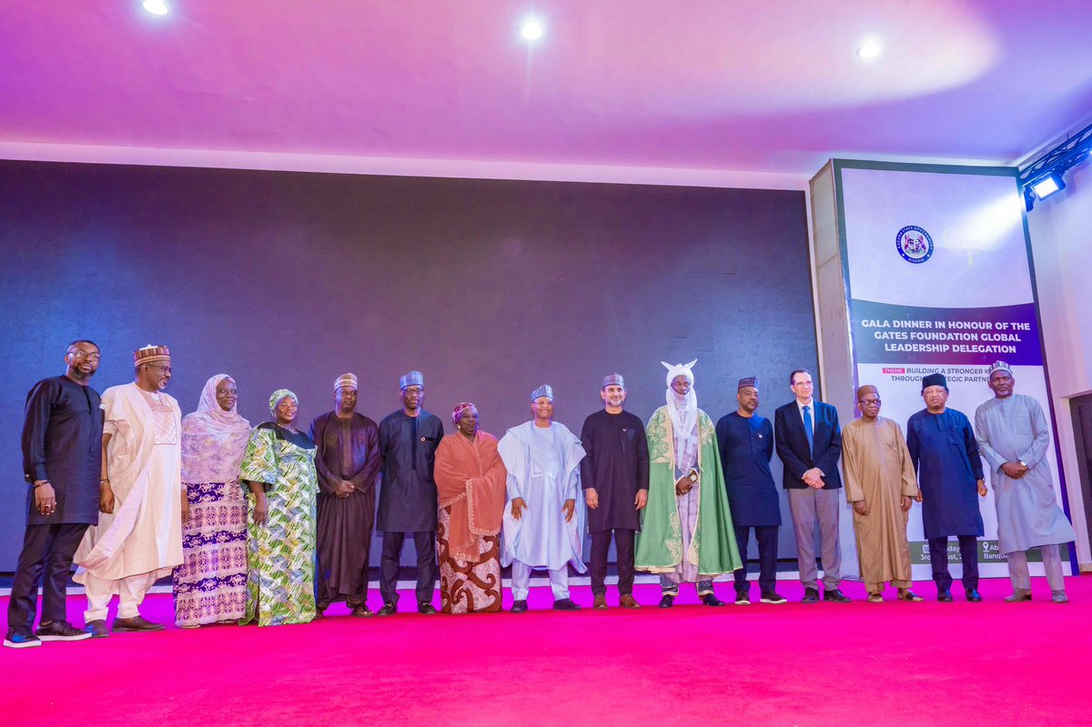 ubasanius's tweet photo. I was honoured to host the global leadership delegation of the Gates Foundation to a gala dinner in Kaduna, led by the President of the Africa and India Office and Chief Strategy Officer, Mr. Ankur Vora. Their visit reflects the depth of our enduring partnership and offered an invaluable opportunity to review the progress we have made in strengthening primary healthcare, advancing locally driven research, and building robust data systems that support evidence-based governance.
 
Our discussions provided a platform to assess ongoing initiatives, exchange insights, and deepen our shared commitment to delivering measurable and lasting outcomes for the people of Kaduna State. I was particularly encouraged by Mr. Vora's observation that Kaduna has consistently emerged as the Foundation's foremost subnational partner in deliberations at its global headquarters. That recognition affirms our administration's unwavering commitment to investing in the pillars of sustainable development—healthcare, education, agriculture, and human capital.
 
I expressed my profound appreciation to the Gates Foundation for choosing Kaduna as the first destination of its global leadership team's visit to Nigeria. It is a powerful vote of confidence in our reform agenda and the transformative partnerships we have cultivated. We remain steadfast in our resolve to deepen this collaboration as we work together to improve lives, expand opportunity, and accelerate inclusive and sustainable development across Kaduna State.
 
Senator Uba Sani, CON
Governor, Kaduna State