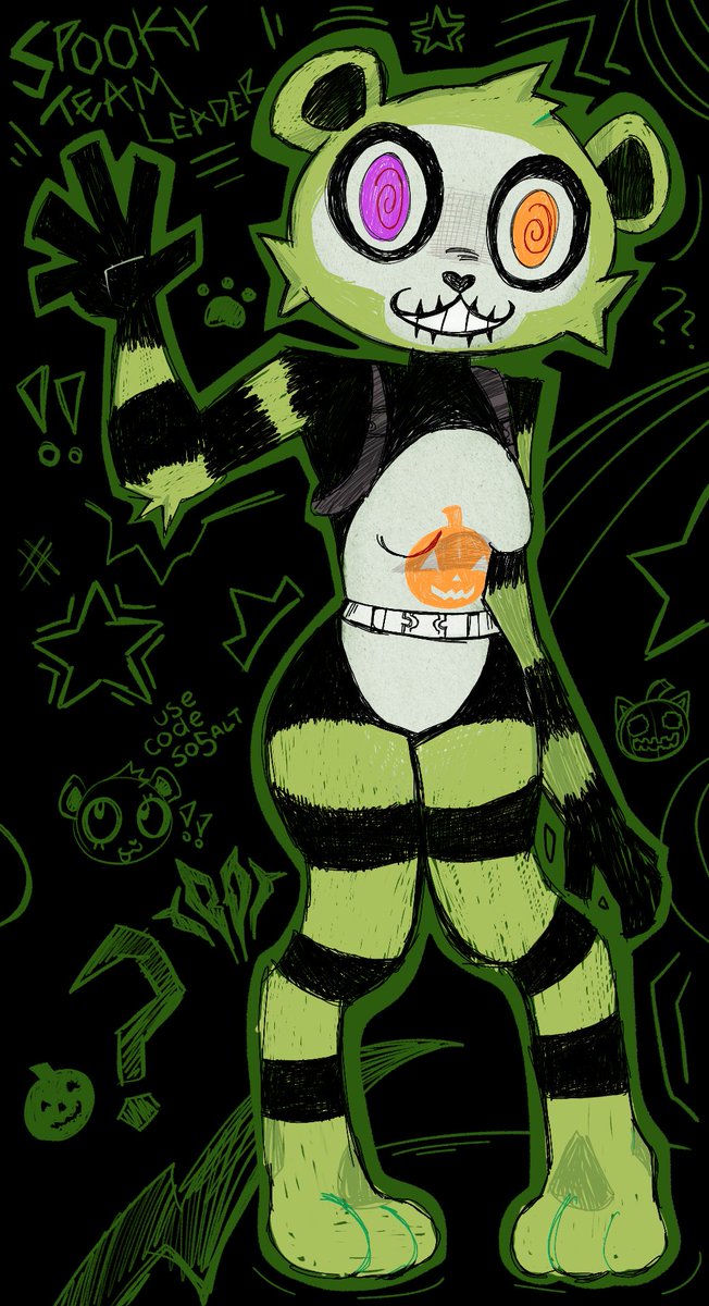So5alt's tweet photo. DAY FOUR!! SPOOKY TEAM LEADER
#fortniteart #fortniteBEAR https://t.co/BZzrmeFnsj