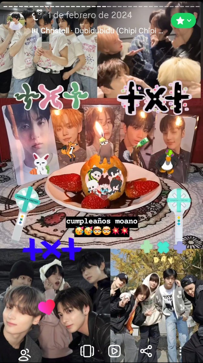 saeransitos's tweet photo. cuando cumpli 1 año siendo moa y txt siendo el primer y unico bg k logro gustarme hasta la fecha los adoro mucho mis 5 estrellitas <³ https://t.co/itSQq2AqbK