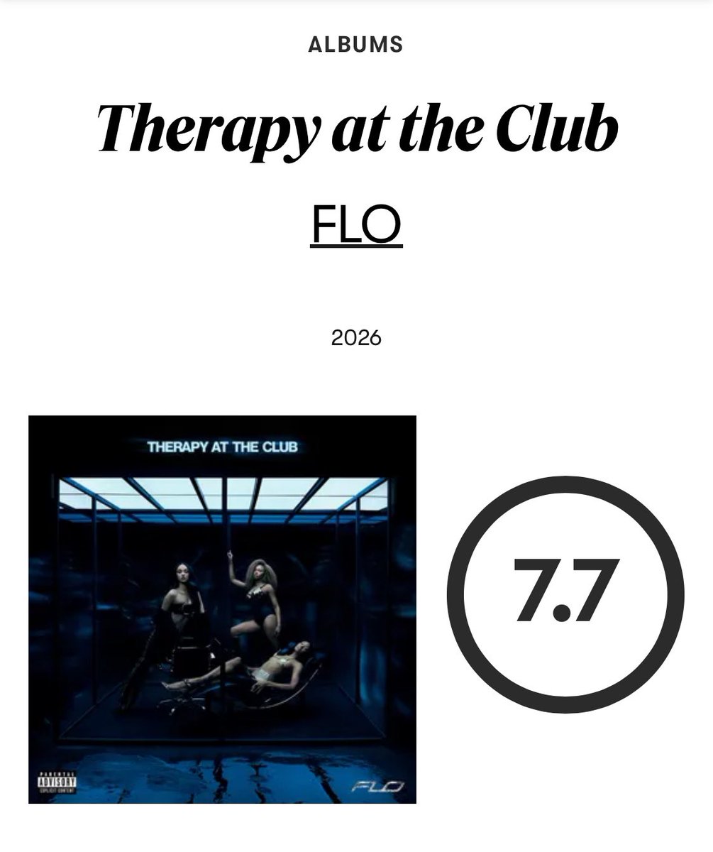 bchartsnet's tweet photo. Pitchfork aclama novo álbum de FLO, “Therapy at the Club”, lacrando uma nota 7.7

“FLO está no centro de um ressurgimento contemporâneo de girlgroups. A autocompreensão é o maior sentimento de todos no disco. (…) Todo desgosto é uma chance de amar novamente ou não amar ninguém.” https://t.co/FEyJU4fG0B