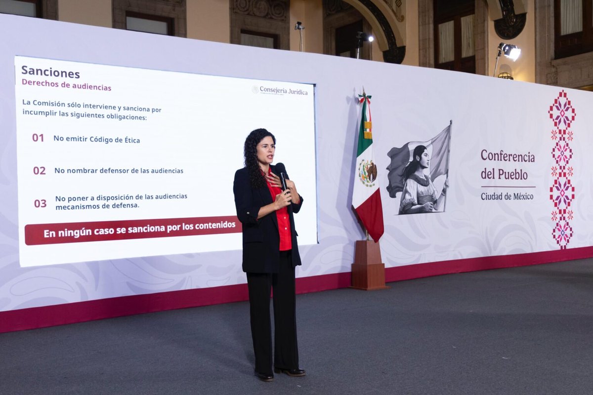 RevistaFortuna's tweet photo. #Lineamientos sobre derechos de las #audiencias solo sancionarán incumplimientos legales: Sheinbaum
https://t.co/64W36Iax53 https://t.co/EDIujJ1Dqz