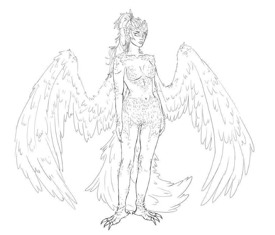 Beelcantdraw's tweet photo. Artists! Share your favourite piece (or pieces!) Of art! 
Let's create a mini thread museum to share our work! 
Me first 💓 a wip of a dnd oc that im loving 🦉

#art #dnd #oc #moots https://t.co/vVI8v2jIH7